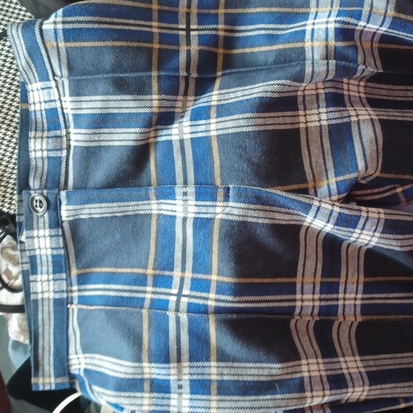 Free People Women's Carnaby Plaid Pants Blue Combo Size 8 NEW - Picture 3 of 9